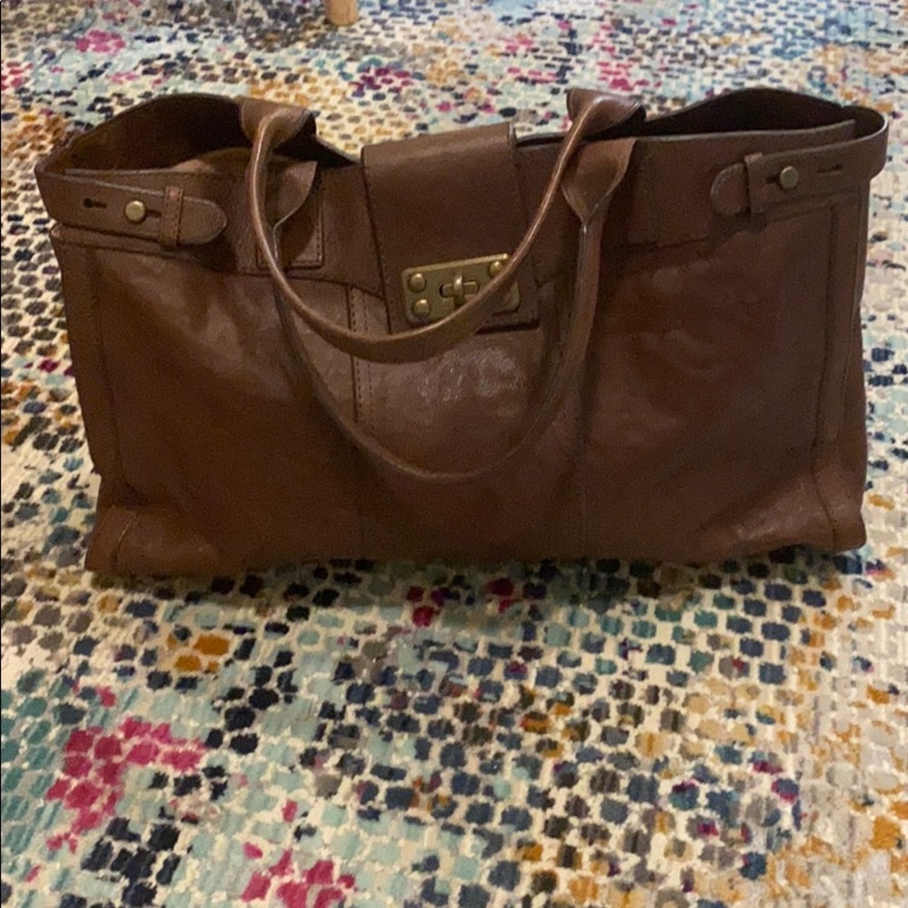 Fossil Leather Tote